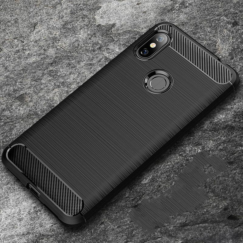 Xiaomi Redmi Note 7 6 5 Pro Redmi 6A PocoPhone F1 Mi 9 SE Max 3 Shockproof TPU Carbon Fiber Soft Silicone Case