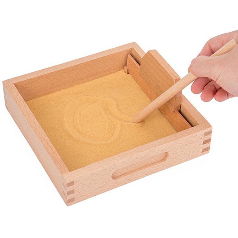BChildren39s Wooden Sand Table Write Sand Boxes For Kids Montessori