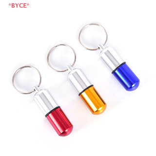 Byce&gt; พวงกุญแจโลหะ กันน้ํา ขนาดเล็ก สําหรับใส่ยา