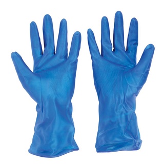 ถุงมือยาง PVC ไซส์ L สีน้ำเงิน TOWA 774 ถุงมือยาง PVC Latex Gloves Size L Blue TOWA 774