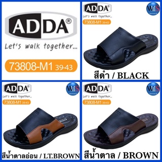 ADDA MENs รองเท้าแตะลำลอง แบบสวม รุ่น 73808-M1