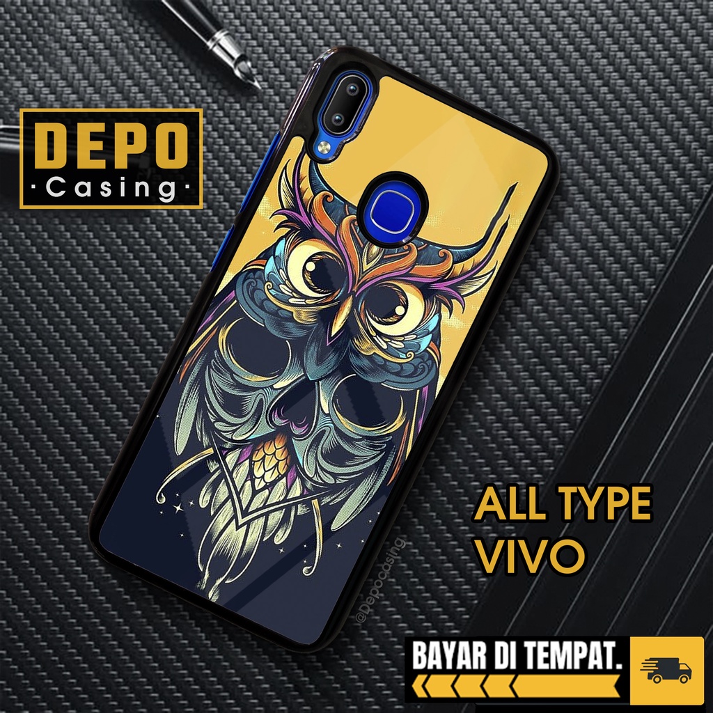 HP Vivo Y91 Y93 Y95 Case Vivo Y91 Y93 Y95 Glossy Case Depo Casing [OWL] Vivo Phone Case Aesthetic Ca