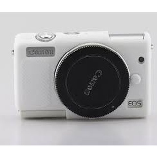 CAMERA CASE SILICONE CANON M10 WHITE เคสกันกระเเทกกล้อง (1210)