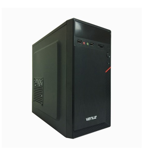 VENUZ micro ATX Computer Case VC3311 – Black/Red