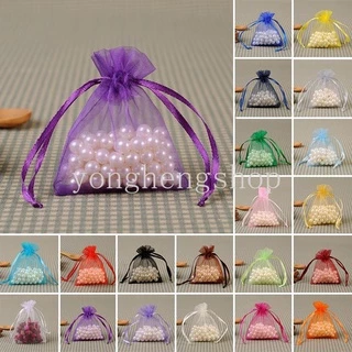 ถุงขนม ถุงออร์แกนซ่า ถุงของขวัญ เครื่องประดับ อเนกประสงค์ 50 ชิ้น / ชุด