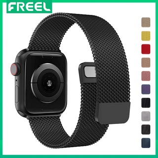 Milanese สายนาฬิกาข้อมือสเตนเลส โลหะ สําหรับ Smart watch Band 45 มม. 44 มม. 42 มม. 38 มม. 40 มม. 42 มม. Series 7 6 SE 5 4 3