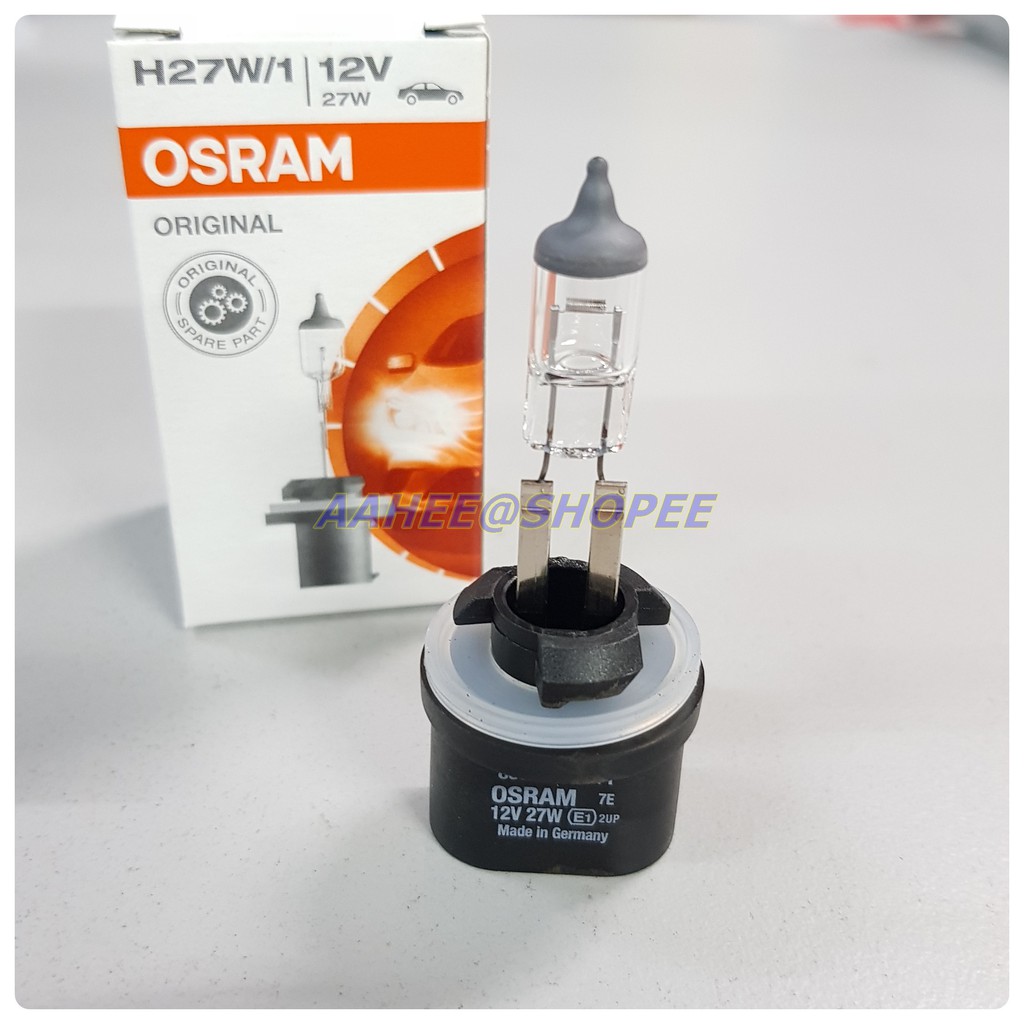 Osram 880 H27W/1 12V 27W ไฟตัดหมอกหลอดฮาโลเจน H27 เยอรมนี