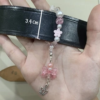 สายรัดเข็มขัด ที่รัดเข็มขัดลูกปัด💖 ⁎ ✧ พร้อมจี้ห้อย🤏🏻