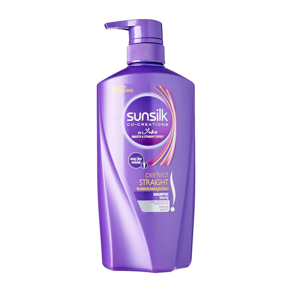 SUNSILK Shampoo&Conditioner 450 ml Perfect Straight Purple Shopee
