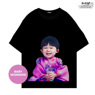 คอตต้อนคอกลม(พร้อมส่ง) Baby Seventeen | Wonwoo | ชุด Seventeen | โดย sayzcoS-5XL