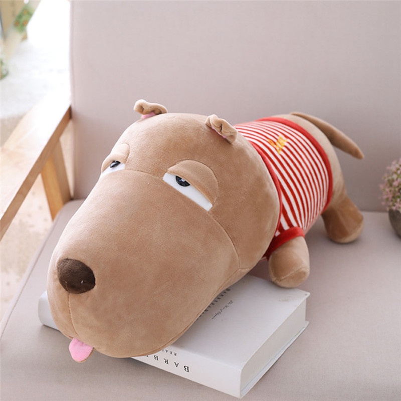 New One Piece Cute Big Head Dog Doll Plush Toys PP Cotton Stuffed Dogs High Quality Animal Toys