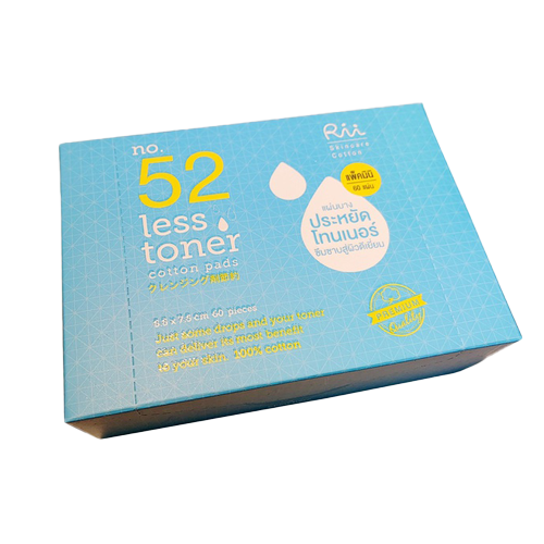 Rii สำลีแผ่น (เพิ่มไซส์ขึ้น15%) Less Toner No.52 จำนวน 140 แผ่น / Cleansing Perfect No.26 จำนวน 105 แผ่น #5