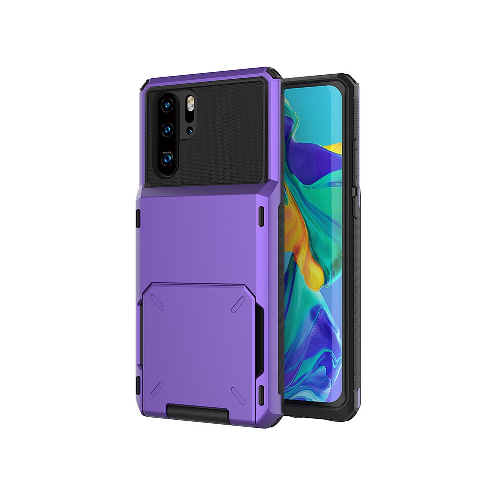 สําหรับ Huawei P40 P30 Pro Lite P สมาร์ท 2019 กรณีช่องใส่การ์ดธุรกิจเกราะสําหรับ Huawei P30 LITE P30pro P20 P40PRO ฝาครอบ