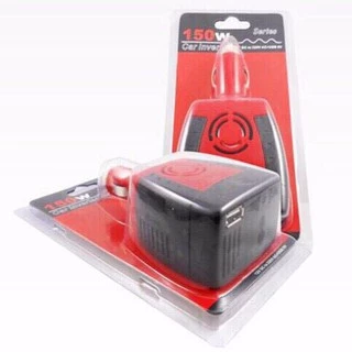 Bangkok Life อะแดปเตอร์แปลงไฟรถยนต์ 12VDC เป็นไฟบ้าน 220VAC ขนาด 150วัตต์ 150W