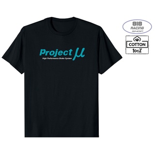 สตรีทแฟชั่น เสื้อยืด Racing Sport [BLACK] [COTTON 100%] [PROJECT MU]คอกลม