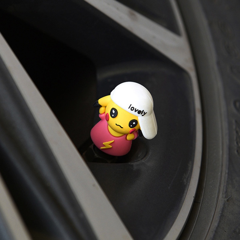 ฝาครอบวาล์วยางล้อรถยนต์ กันฝุ่น ลายการ์ตูน 1 ชิ้น