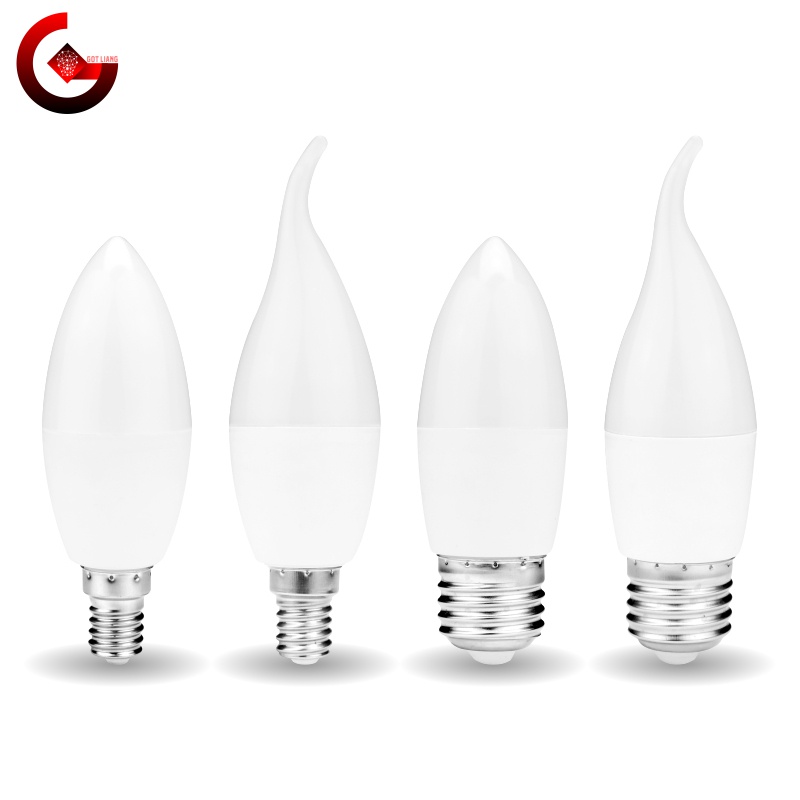 Got Liang หลอดไฟสปอตไลท์ Led 5W 7W E14 E27 220V-240V ไม่กระพริบ สําหรับโคมไฟระย้า