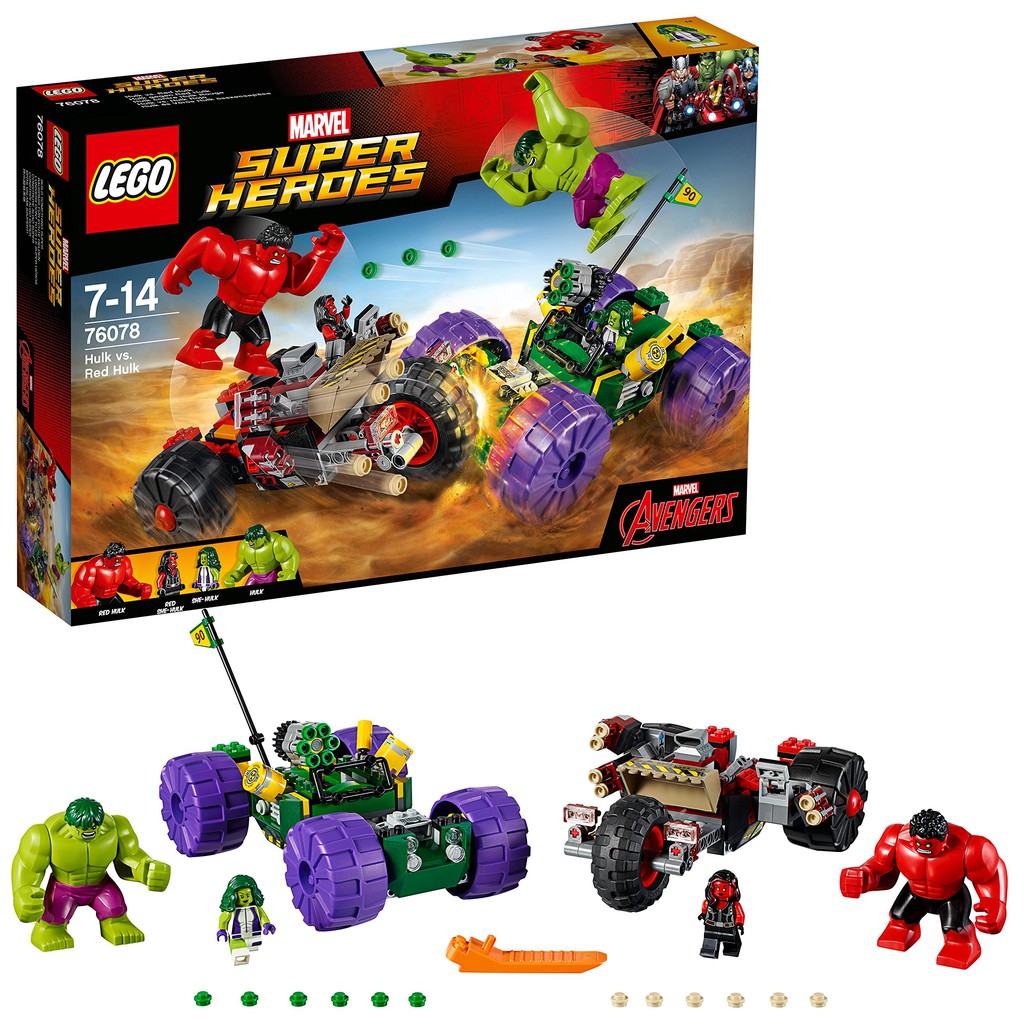 [RARE] LEGO MARVEL SUPER HEROES : 76078 HULK vs RED HULK (2017) สินค้าหายากจากซีรี่ MARVEL AVENGERS ของแท้ 100%