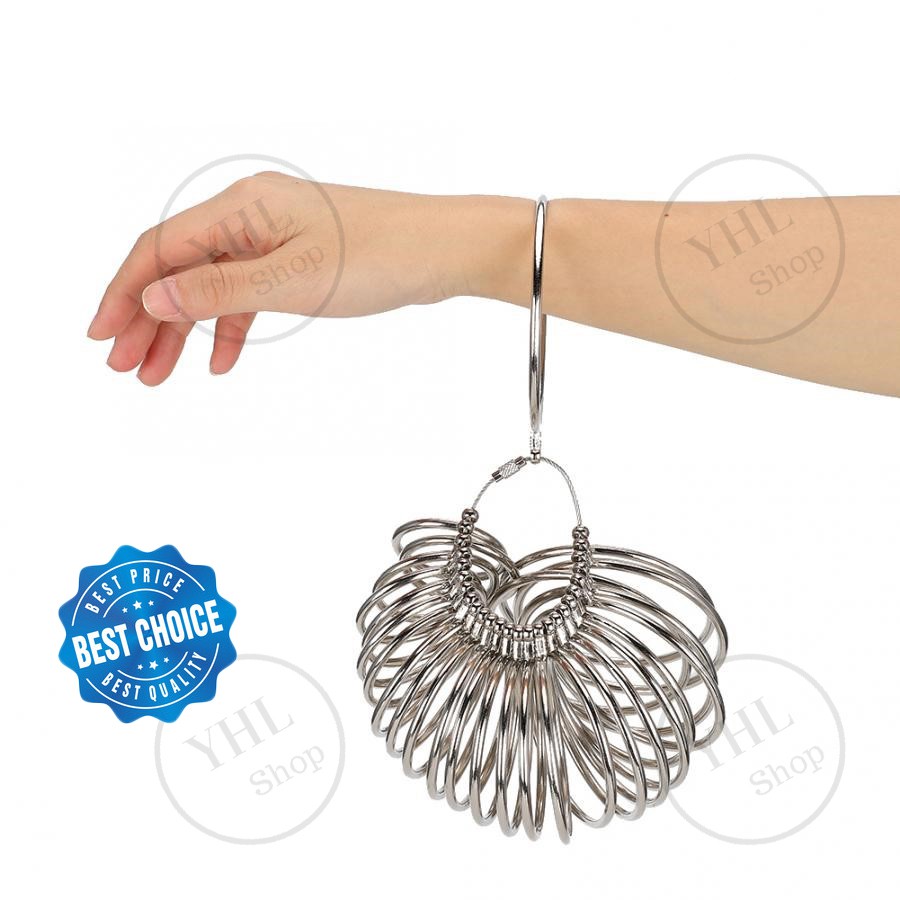 YHL ที่วัดสร้อยมือ ที่วัดข้อมือ ที่วัดกำไล Wrist Bangle Sizer Ring Gauge Bracelet Sizer Measure Tool (1ชุด24ชิ้น)