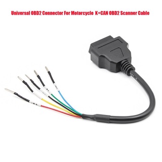 เครื่องสแกนเนอร์ทดสอบสายเคเบิล OBD OBD2 Female K Line CX 16 Pin สําหรับรถยนต์ รถจักรยานยนต์ พร้อมส่ง