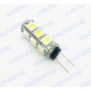 หลอดไฟ LED SMD G4 13SMD 5050 DC 12V 2.6W 230lm 6000K แสงสีขาว