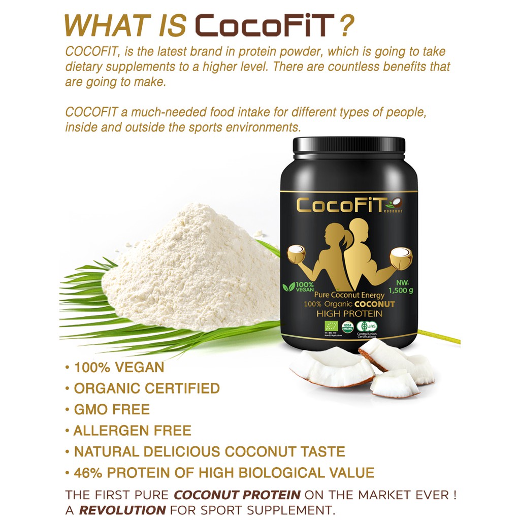 CoCo Fit Organic Protein Powder Shopee Thailand
