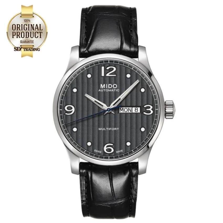 MIDO MULTIFORT Automatic Men's Watch รุ่น M005.430.16.060.00 - Silver/Black
