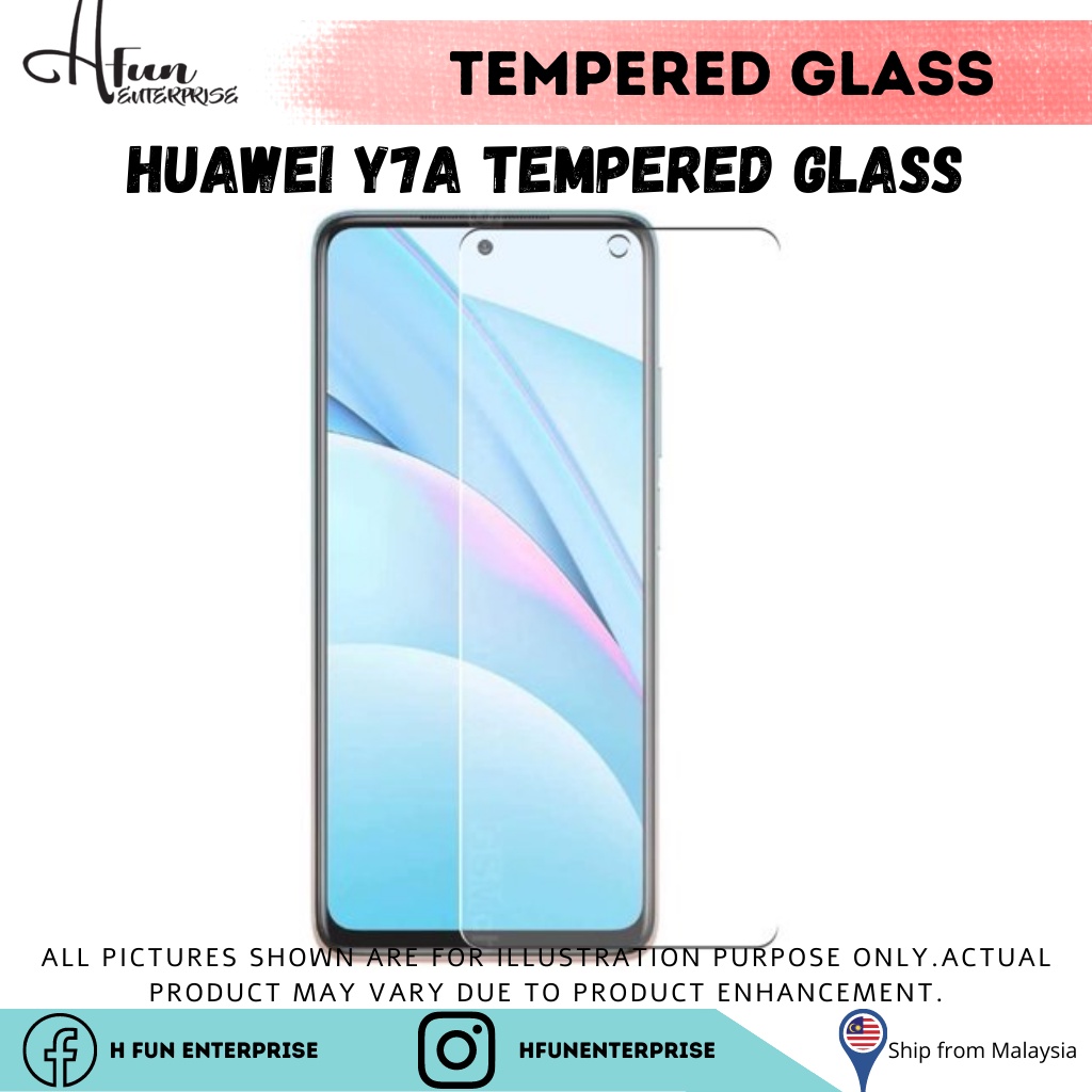 HFE Huawei Y7A กระจกเทมเปอร์ปกป้องหน้าจอ