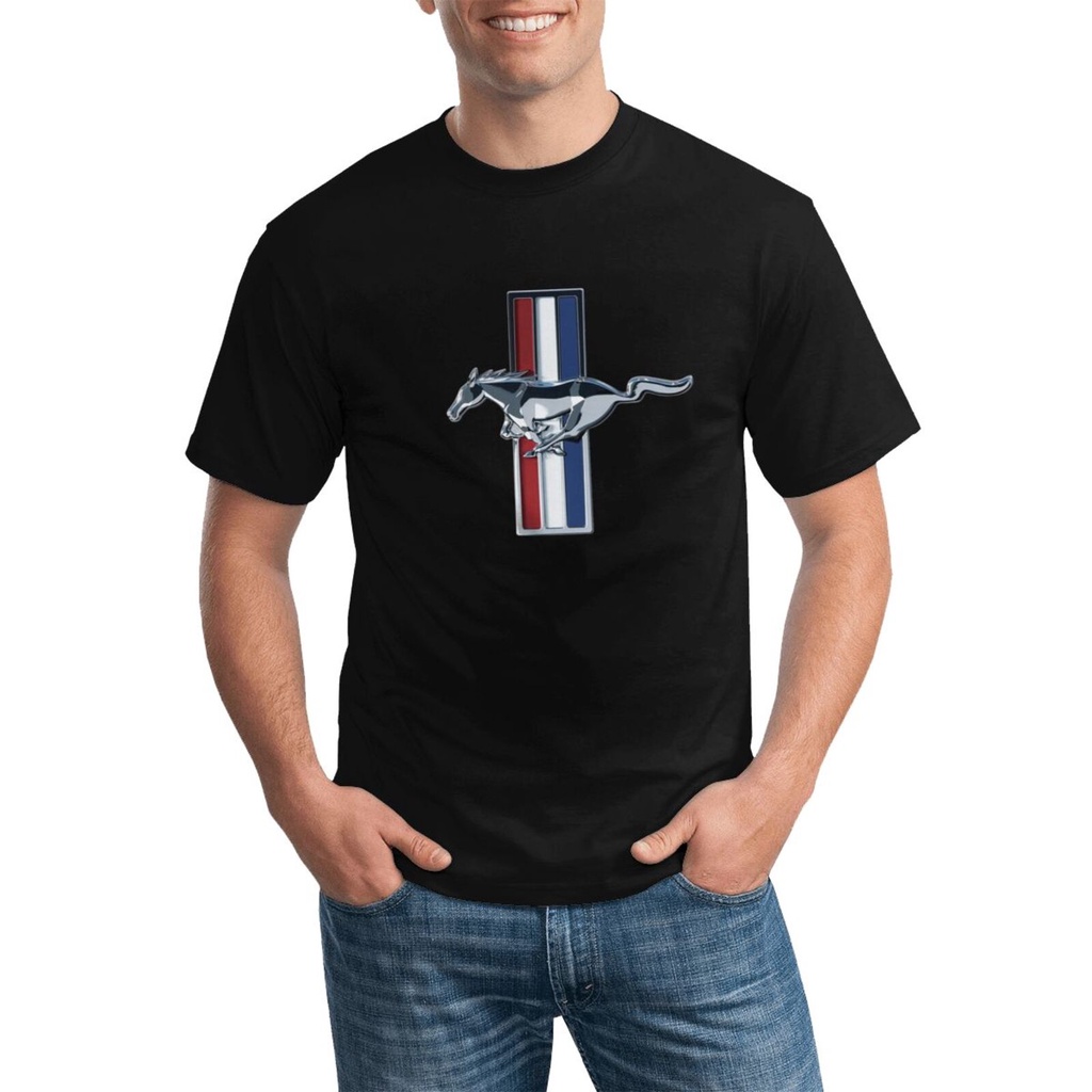 มาใหม่ล่าสุดแฟชั่น Gildan เสื้อยืด Mustang โลโก้หลากหลายสี