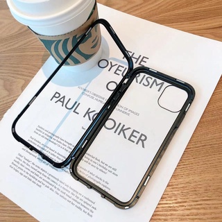 A001 * รุ่น SAMSUNG S10,A70 S7EDGE A10S S10PLUS NOTE10 S9PLUS A10 A30 A71 NOTE9 เคสแม่เหล็กประกบ (เป็นกระจกด้านหลัง)