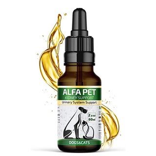 Alfa Pet Kidney Support บำรุงไต ฟื้นฟูไต กันนิ่ว บำรุงกระเพาะปัสสาวะ สุนัข-แมว สกัดจากธรรมชาติ  (ชนิดน้ำ)