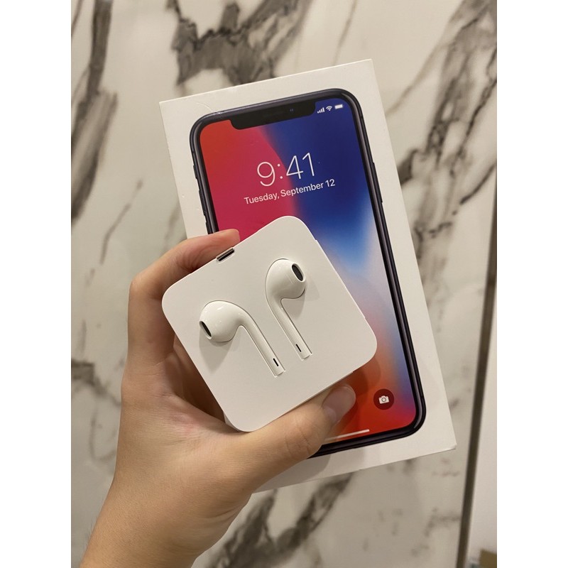 Apple EarPod พร้อมหัวต่อ Lightning + Jack Adapter หูฟังแถมมากับไอโฟน X ของแท้