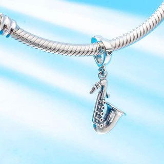 Saxophone Silver Pendant Charm ชาร์ม ตุ้งติ้ง แซกโซโฟน เงินแท้พร้อมส่ง