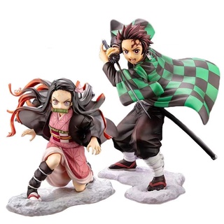 สินค้าพร้อมส่ง Demon Slayer Kimetsu No Yaiba Rengoku 16cm Akaza Action Figure Mugen Train