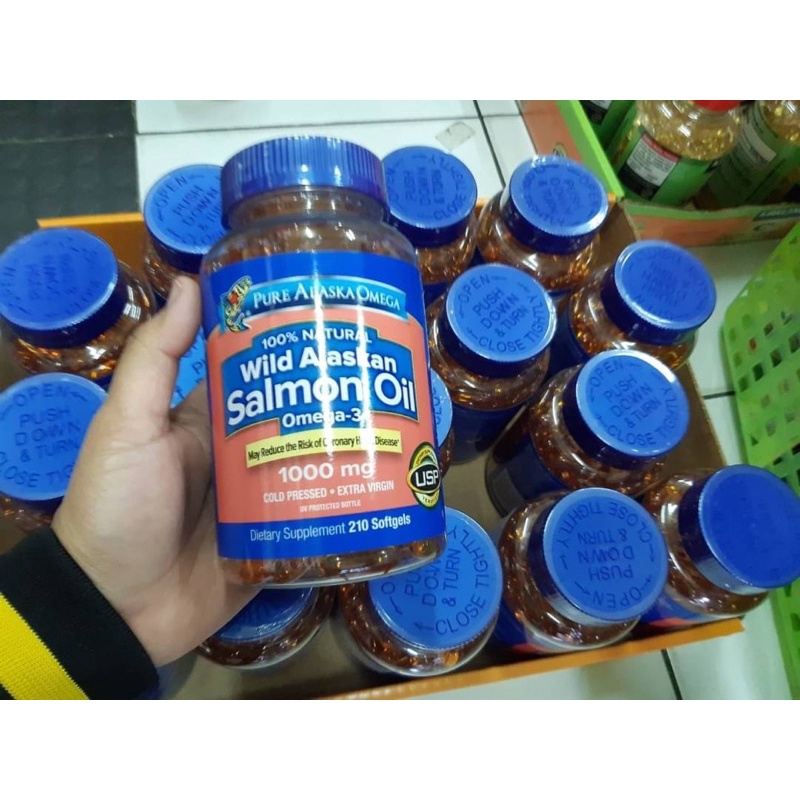 Pure Alaska Omega Wild Alaskan Salmon Oil🐟 น้ำมันปลาแซลมอนแท้ 💯% นำเข้าจาก USA🇺🇸 ได้รับกรดไขมันโอเมก