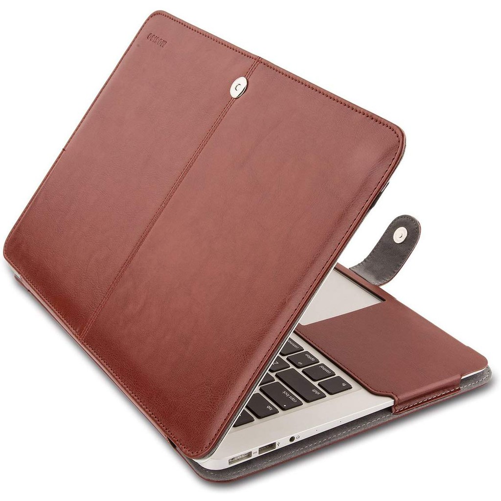 เคส MOSISO MacBook Air 13 นิ้ว, หนังสือหนัง PU พรีเมี่ยม Folio Protective Stand Cover Sleeve เข้ากัน