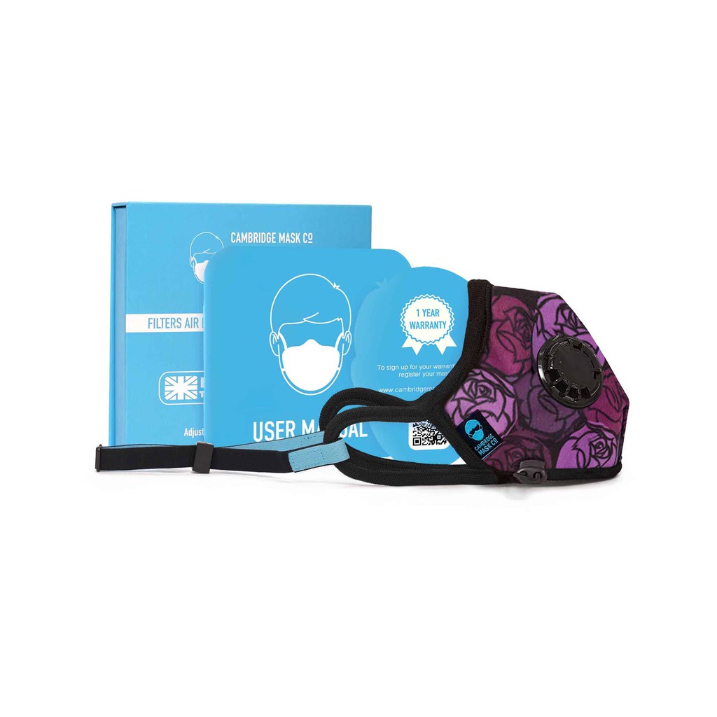 *พร้อมส่ง* Cambridge Mask รุ่น The 65Roses Pro Mask -หน้ากาก N99 ป้องกันมลพิษฝุ่น PM2.5 เทคโนโลยี Fi
