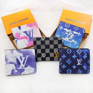 กระเป๋าสตางค์ LV LIMITED EDITION พรีเมี่ยม พร้อมกล่อง สําหรับผู้ชาย