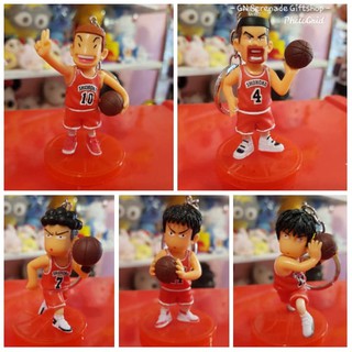 พวงกุญแจ แก๊งค์ Slamdunk ตัวจิ๋ว 1 เซ็ตมีทั้งหมด 5 ตัว ราคาตัวละ 79 บาท