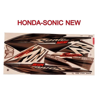 A สติ๊กเกอร์ติดรถมอเตอร์ไซด์ สำหรับ HONDA-SONIC NEW ปี2004 สีเทา