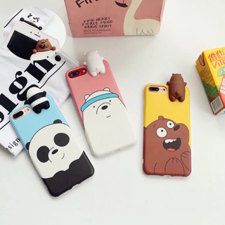 เคสหมีเกาะ tpuนิ่ม 3ลายน่ารัก ตุ๊กตาแข็ง งานสวย คลุมเครื่อง