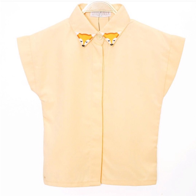 FOX COLLAR SHIRT FOR GIRL / GIRL BLOUSE / ON PRODUCT
