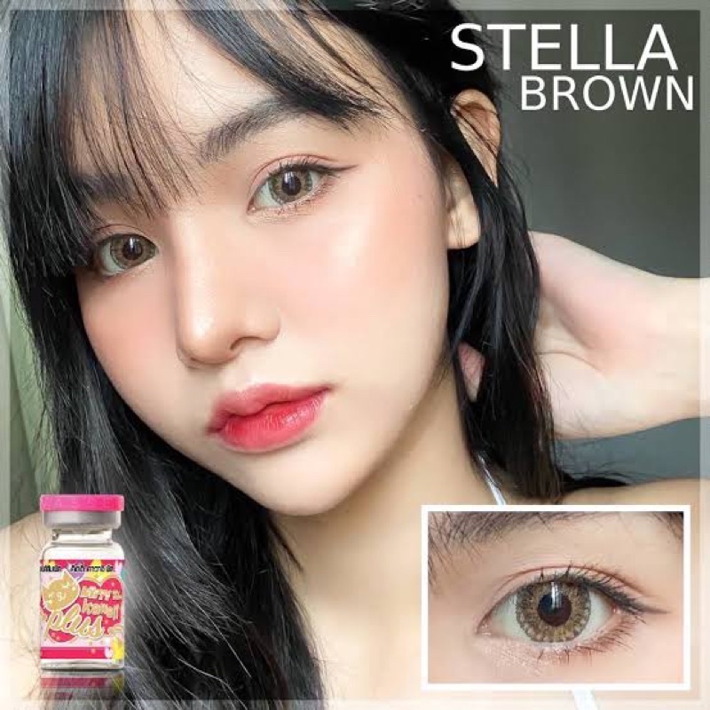 Stella brown คอนแทคเลนส์ kitty kawaii สุดฮิตพร้อมส่งคอนแทคเลนส์ราคาถูกที่สุด