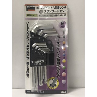 TRUSCO ประแจแอลหัวบอลสั้น 1.5-10 มม #GXB-9S