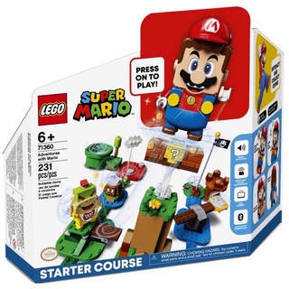 (พร้อมส่ง รับส่วนลด 10%) Lego 71360 Super Mario Adventures with Mario Starter Course เลโก้ของใหม่ ของแท้ 100%