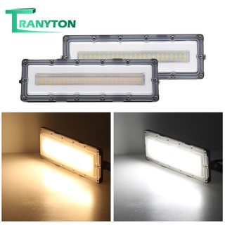 สปอร์ตไลท์ หลอดไฟ LED COB 220V 50W IP65 กันน้ํา ไฟสปอตไลท์ ขาว / วอร์มไวท์ สําหรับติดถนน ภูมิทัศน์ ไฟถนน