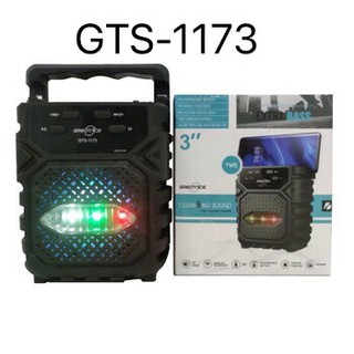 ลำโพงบลูทูธ รุ่นGTS-1173 มีไฟ LED  เบสหนัก พลังเสียงเต็มๆ!!! เสียงดี เบสหนัก