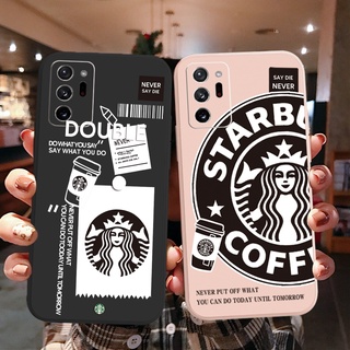 เคสโทรศัพท์มือถือ ลาย Starbucks สําหรับ Samsung Galaxy Note 20 Ultra Note 10 Plus S22 A50S A10 M42 M12 M10