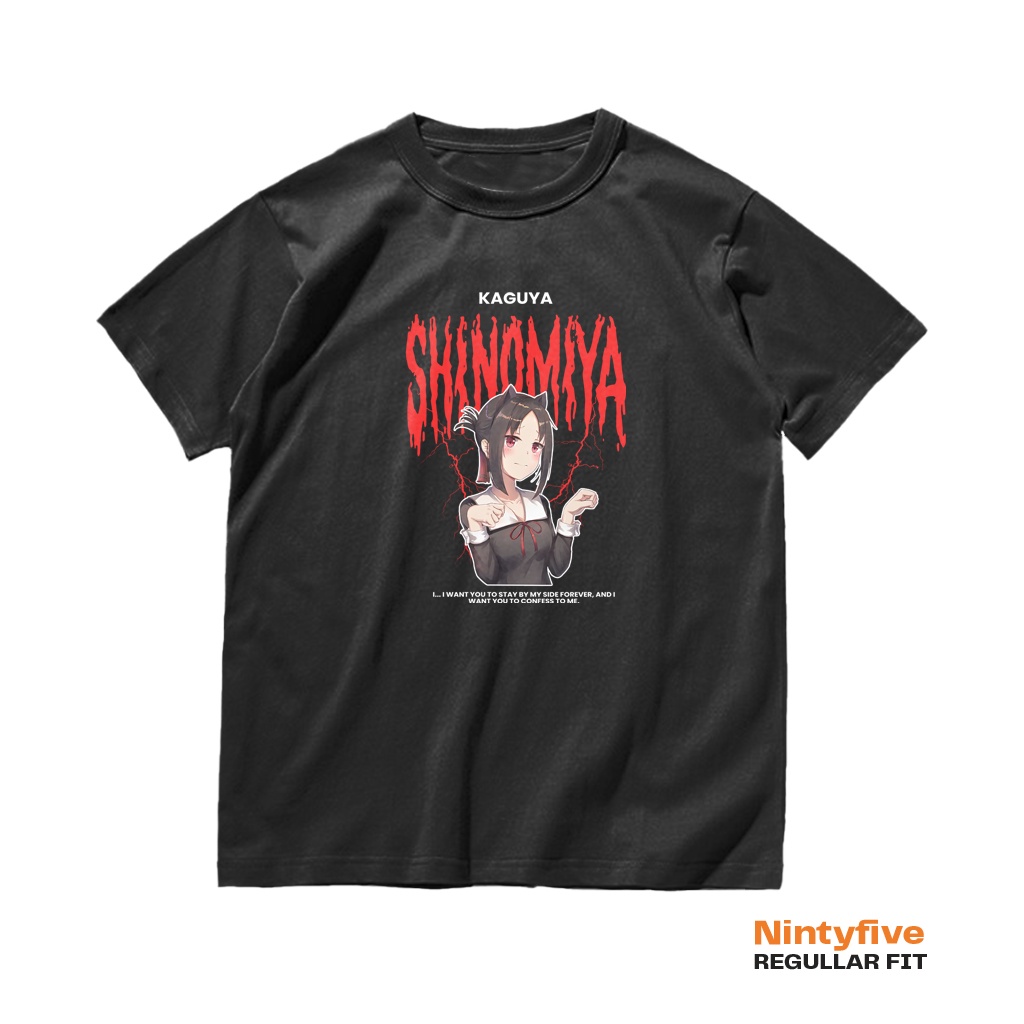 Kaguya Shinomiya อะนิเมะ Kaguya เดียวกันแขนสั้นปกติ Fit เสื้อ