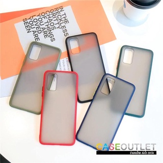 เคส Samsung Galaxy S10 lite s10lite ปี 2020 TPU ใสขุ่น ปุ่มสี ไม่เป็นรอยนิ้วมือ